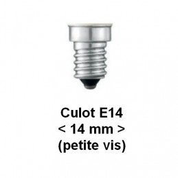Lampe tube pour réfrigérateur incandescente E14