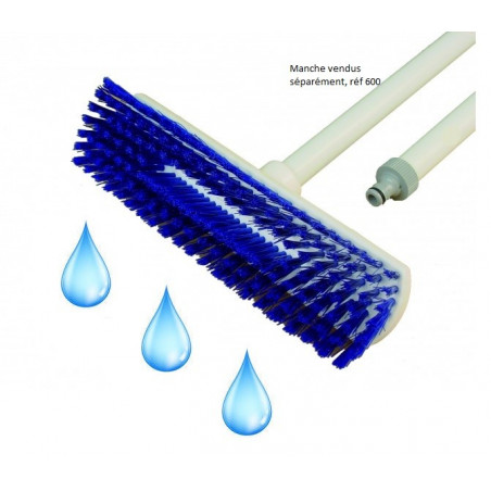 Lave pont Frottoir 29 cm avec pasage d'eau demi dur Contact Alimentaire