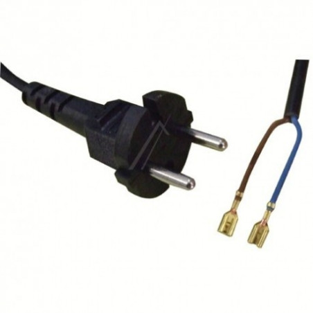 Câble alimentation universel 2 fils pour aspirateur