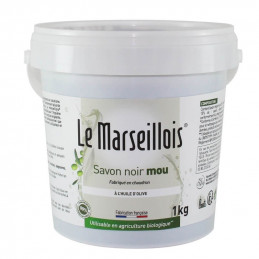 SAVON NOIR MOU à l'huile d'olive Pot d 1Kg LE MARSEILLOIS