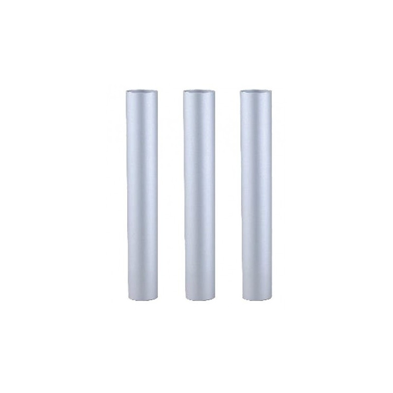 Lot de 3 tubes Alu Chromé 50cm pour aspirateur YP 1/6 Eco B ICA