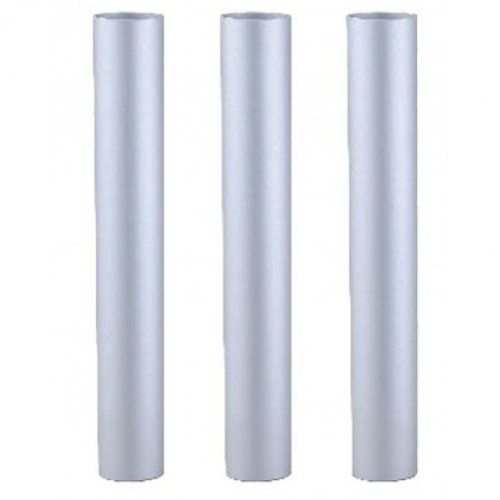 Lot de 3 tubes Alu Chromé 50cm pour aspirateur YP 1/6 Eco B ICA