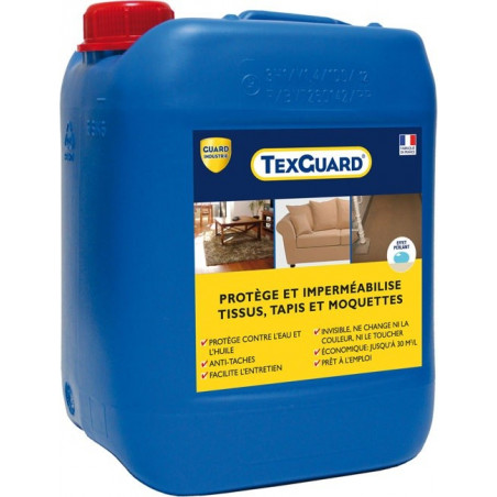 Protection anti taches tissus ou cuir - TEXGUARD 5L (+ Bouchon  Pulvérisateur) - jusqu'à 100m²