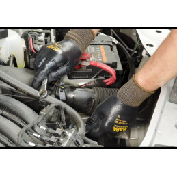 Gants de manutention Mapa Ultrane 526 Noir Enduction totale Nitrile sablé Taille 9