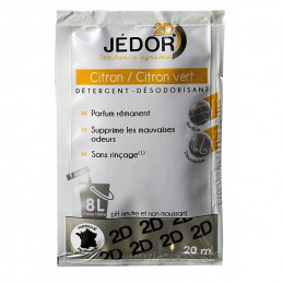 Dosettes 2D Detergent Surodorant JEDOR 20ml Citron Vert