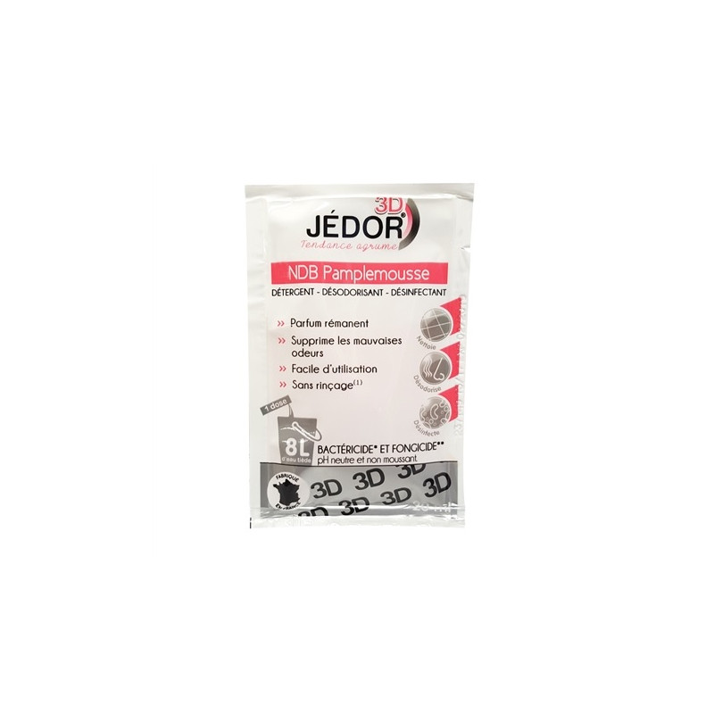 Dosettes 3D Détergent Surodorant Désinfectant JEDOR 20ml Pamplemousse