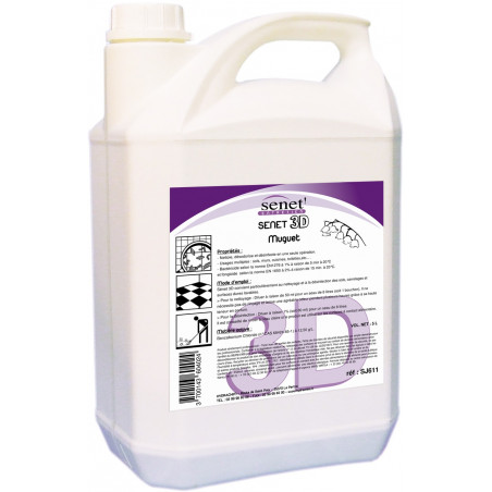 Détergent Surodorant Bactéricide SENET 3D Muguet 5L