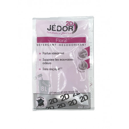 Dosettes 2D Detergent Surodorant JEDOR 20ml Floral