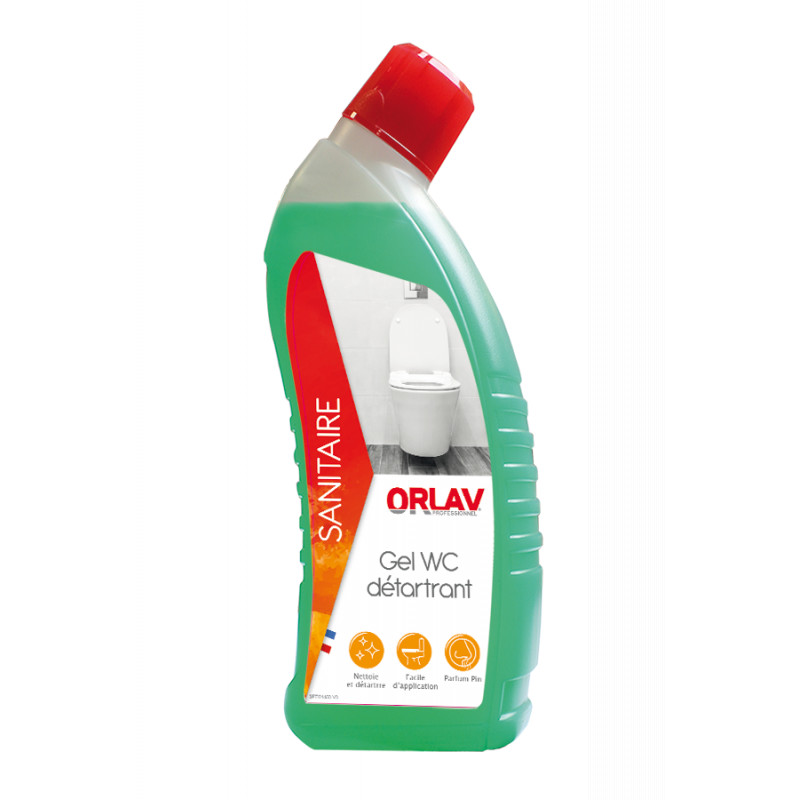 Détartrant désinfectant - Gel WC 4 Actions - Bidon 1L - ORLAV