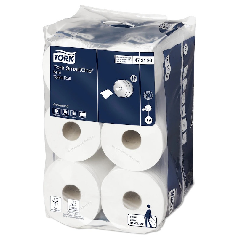 Tork SmartOne® Distributeur pour Papier toilette rouleau, Noir