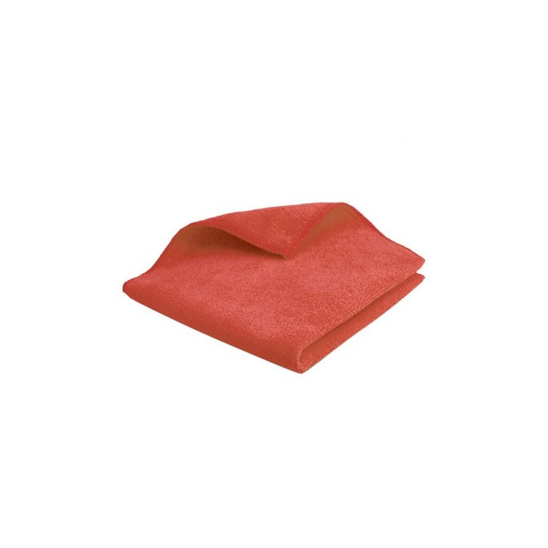 Lavette microfibre 38x38cm Rouge 250g/m²