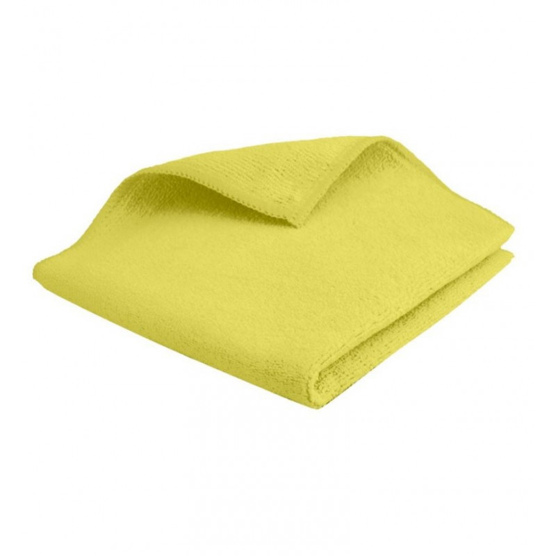 Lavette microfibre 38x38cm Jaune 250g/m²