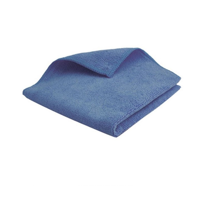 Lavette microfibre 38x38cm Bleu 250g/m²
