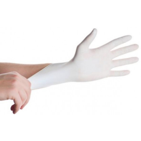 Gants d'examen jetables en Latex non poudré Taille M Lot de 100