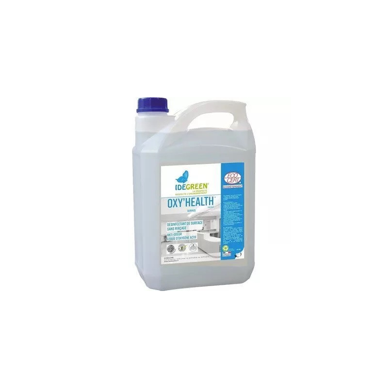 Désinfectant de surface sans rinçage anti-odeurs Déterquat Oxy'Health 5L