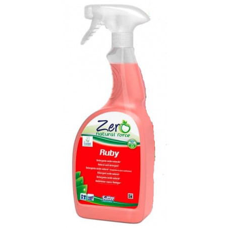 Détergent anticalcaire naturel parfumé Ruby Zéro Natural Force 750ml SUTTER