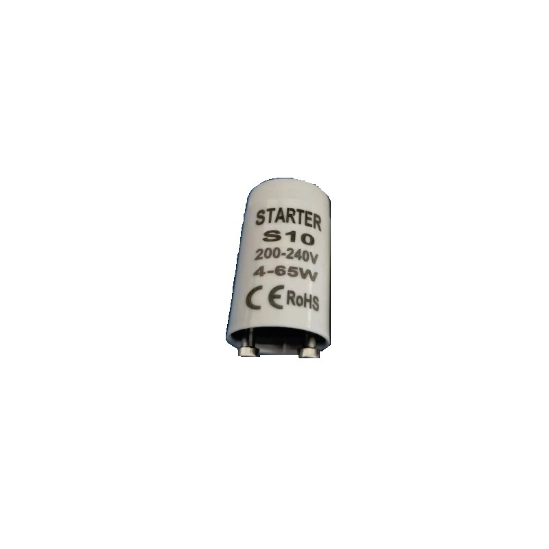 Starter pour tube fluorescent S10 4-65W SIN 200-240V WFS-2