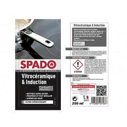 Nettoyant plaque vitrocéramique et induction 250ml SPADO