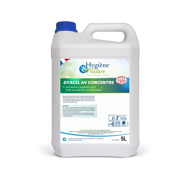 DYACIL AV Concentré ECOCERT 5L HYGIENE ET NATURE