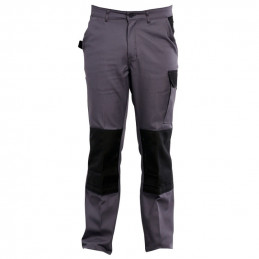 Pantalon OMAR poches genoux Typhon Ligth Gris/Noir PBV