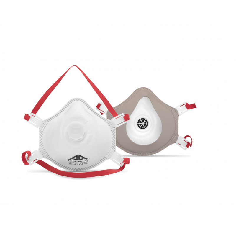 Masque coque avec Valve FFP3 NR D Active Air R31 Lot de 10 ACTIVE GEAR