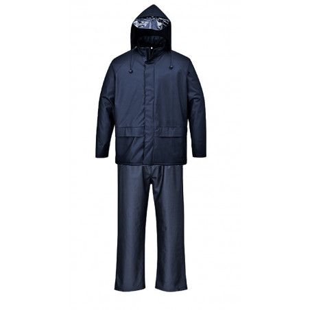 Ensemble de pluie navy 100% PU/PVC 310g/m2 Wave Set