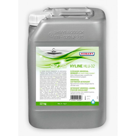 HYLINE HLU-32 Détergent universel eau douce sans chlore 12Kg HOBART
