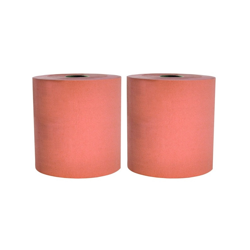 Bobine essuie mains chamois 800 feuilles 20.9x23 Lot de 2