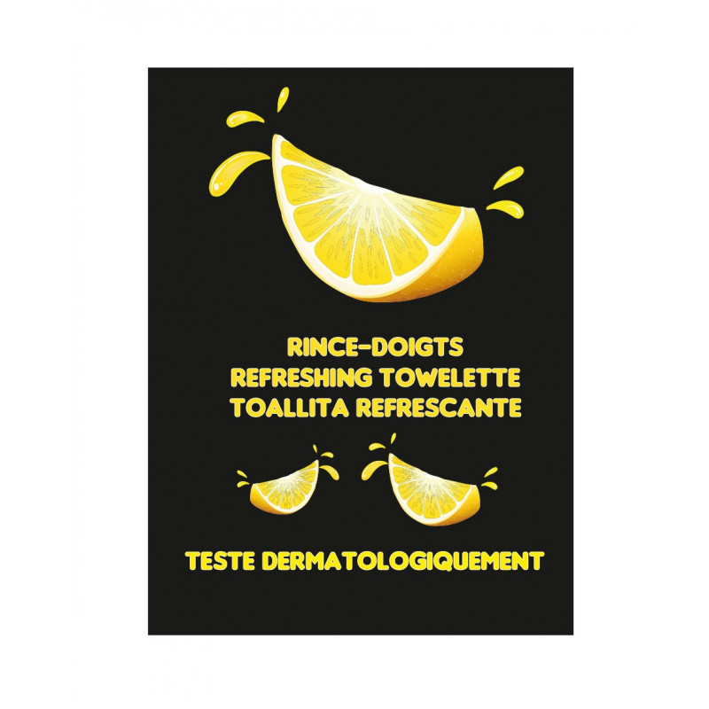 Rince Doigts Citron Lot de 1000