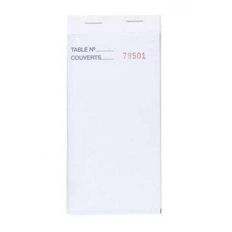 Bloc restaurant blanc Dupli 75x150mm Lot de 10