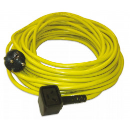 Cable jaune 10m 2x1mm Nuplug pour aspirateur Nupro Réflo NUMATIC