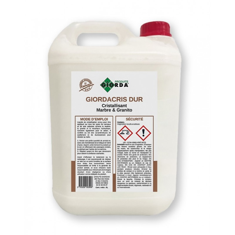 Liquide de cristallisation marbre GIORDACRIS DUR 5L