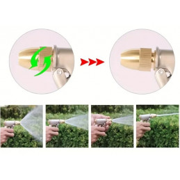 Pistolet d'arrosage Alu 4 modes de pulvérisation