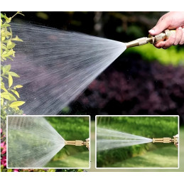 Ensemble lance d'arrosage et raccord rapide Alu pour tuyau D13mm