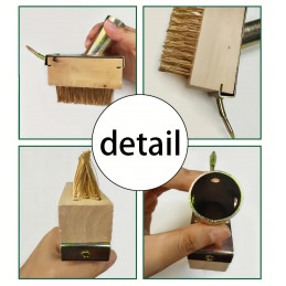 Brosse fil d'acier pour désherbage manuel des joints de dalles