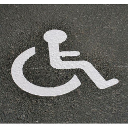 Sigle Handicapé 1200mmx1000mm Blanc CITY S3 Préfabriquée