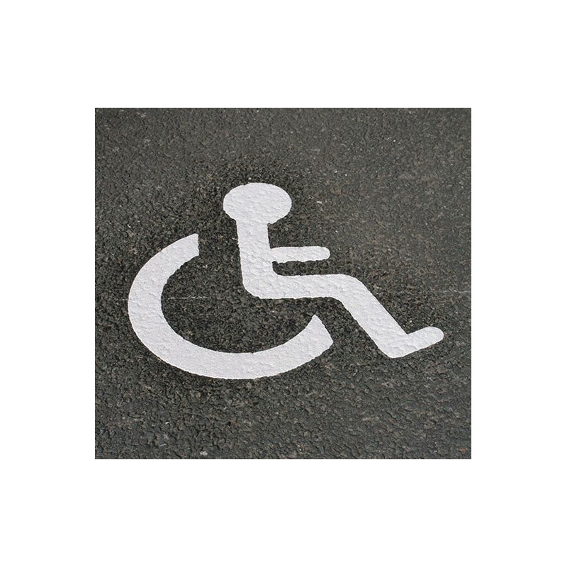 Sigle Handicapé 1200mmx1000mm Blanc CITY S3 Préfabriquée