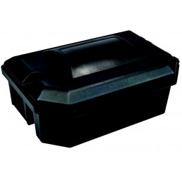 Poste d'appâtage à rats double entrée compact et robuste Rotech Bullet Noir