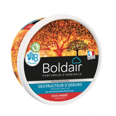 Gel destructeur d'odeurs bois ambré 300g BOLDAIR