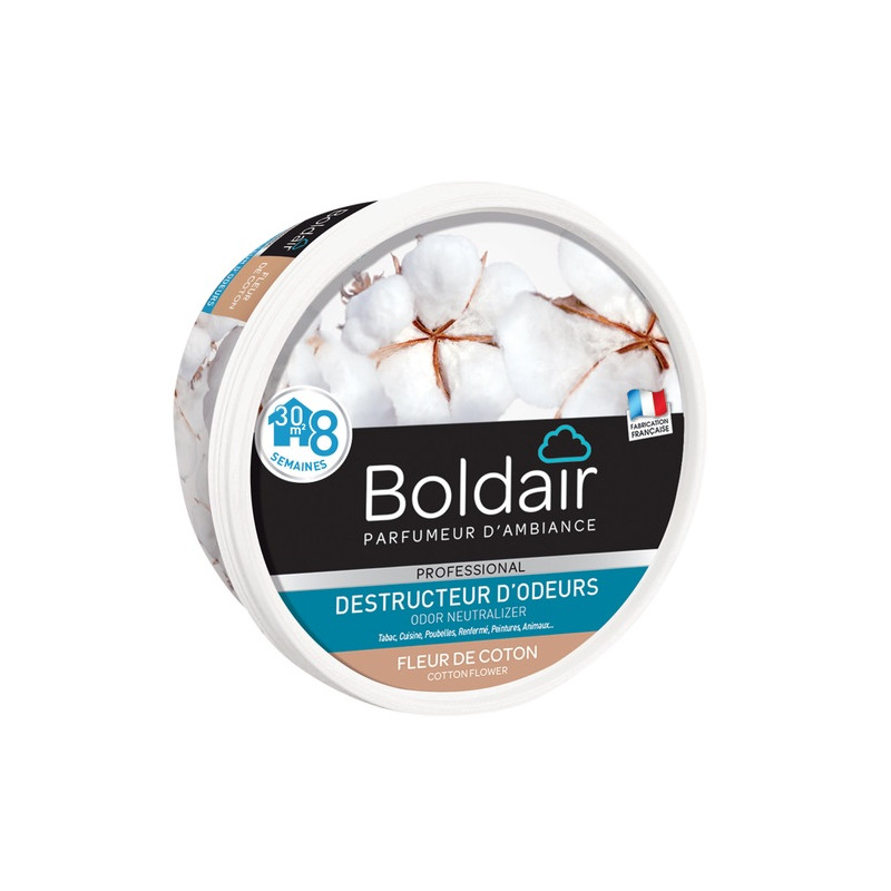 Gel destructeur d'odeurs fleur de coton 300g BOLDAIR