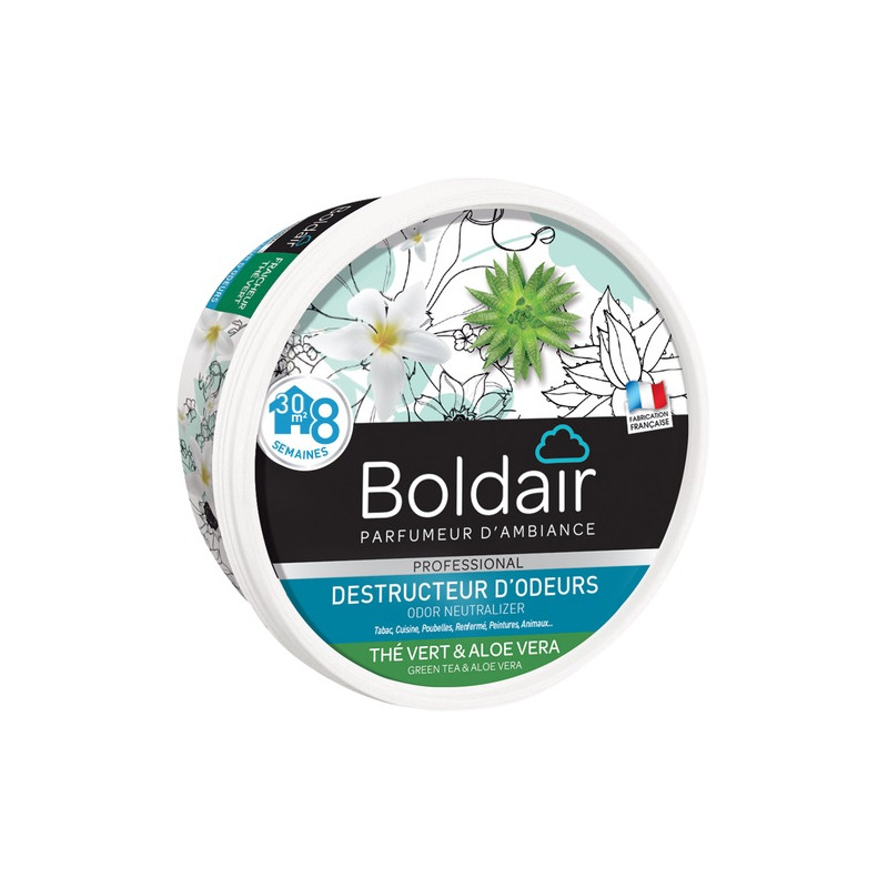 Gel destructeur d'odeurs thé vert aloe vera 300g BOLDAIR