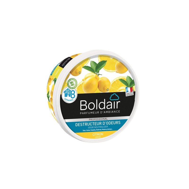 Gel destructeur d'odeurs citron 300g BOLDAIR