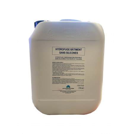 Hydrofuge Bâtiment Solventé sans silicone peintable pour murs sols et façades