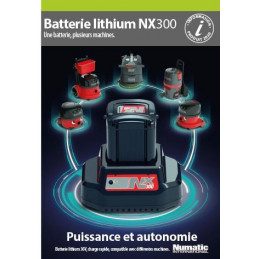 Batterie lithium NX300 NUMATIC