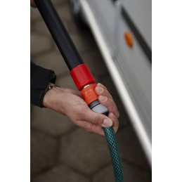 Manche alu télescopique passage d’eau avec clic (C) 1060/1600 mm Ø32 mm VIKAN