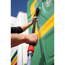 Manche aluminium passage d'eau et raccord rapide 1060/1600 mm Ø32 mm