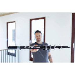 Perche Ninja nlite carbon 24K 4 éléments 1.90m Unger