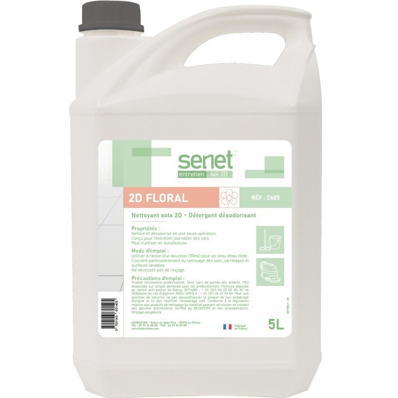 Détergent Surodorant SENET 2D Floral 5L