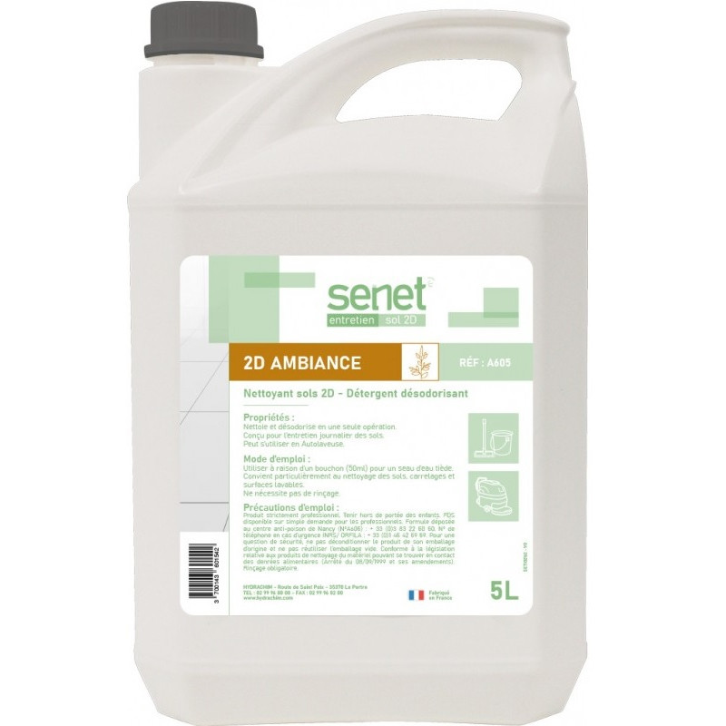 Détergent Surodorant SENET 2D Ambiance 5L