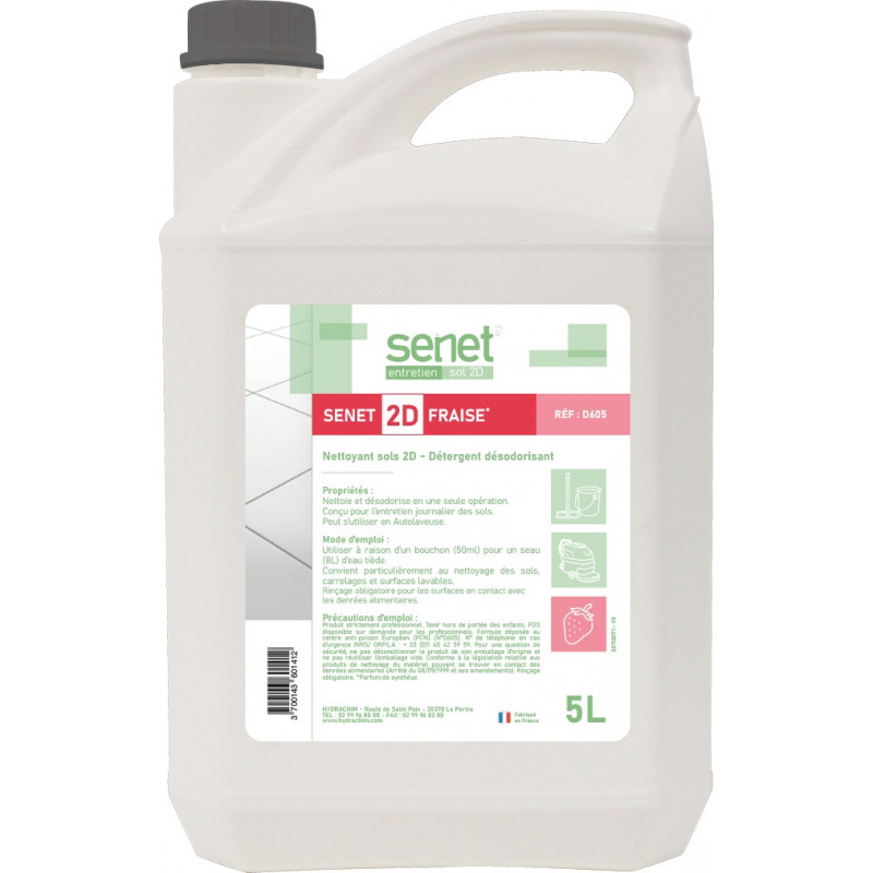 Détergent Surodorant SENET 2D Fraise 5L
